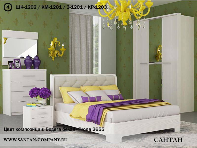 белый спальный гарнитур луна в Нижневартовске