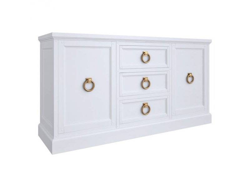 широкий белый комод e147-w-g в Нижневартовске