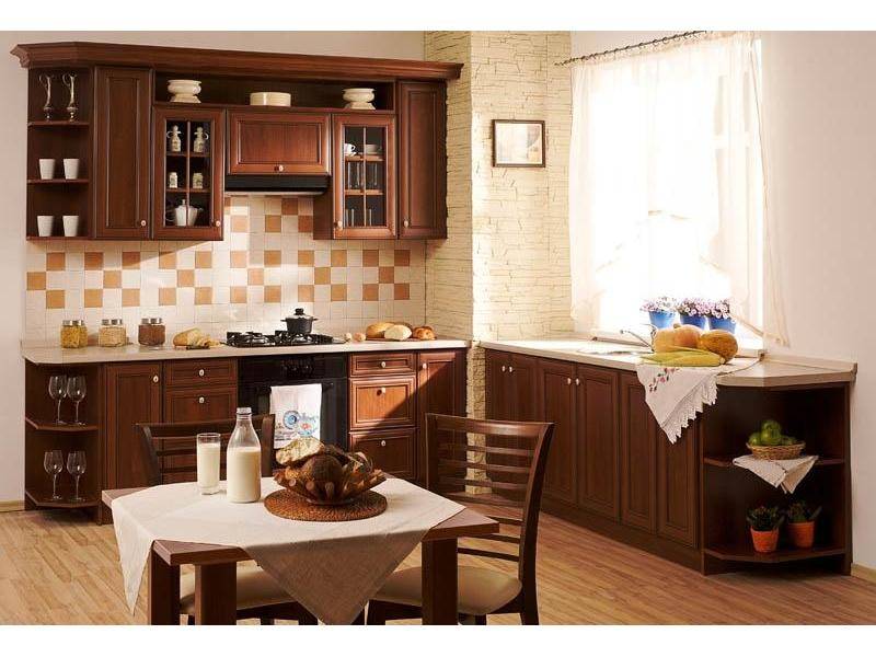 кухня прямая азалия орех испанский стиль в Нижневартовске