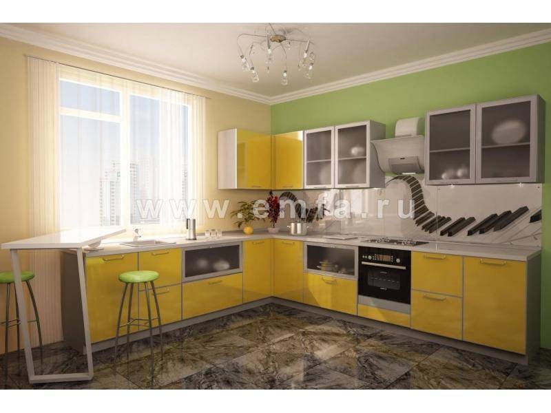 кухонный гарнитур угловой блюз в Нижневартовске