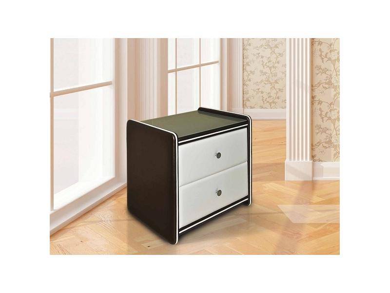 тумба прикроватная с деталями из кожи 3 в Нижневартовске