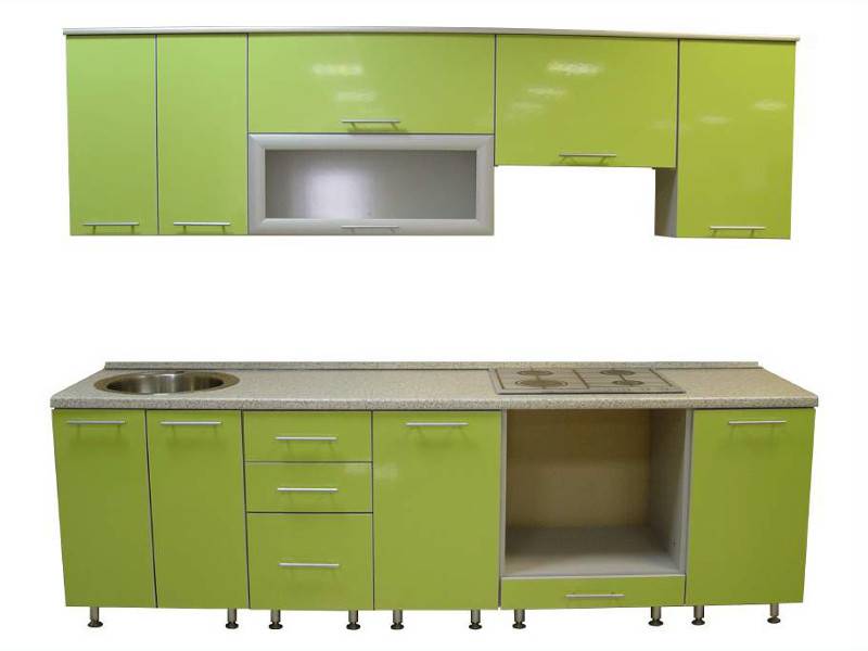 кухня прямая зелень в Нижневартовске