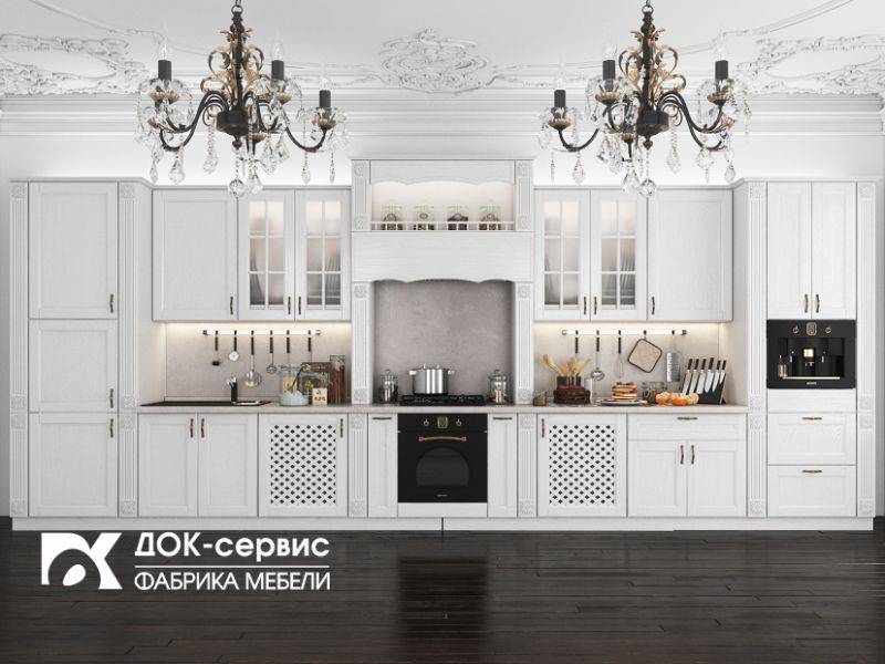 большая кухня из массива в Нижневартовске