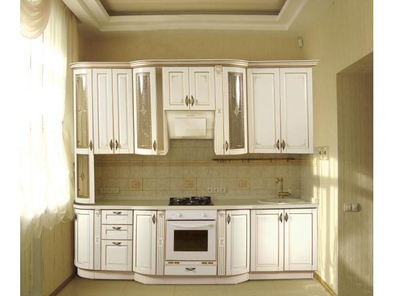 прямой кухонный гарнитур венеция белая в Нижневартовске