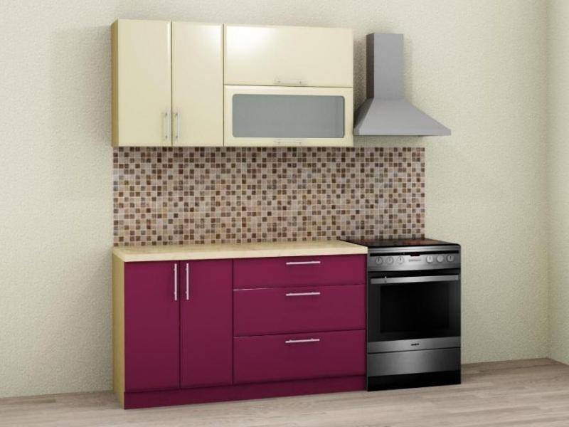 кухня прямая жемчуг глянец виолетта глянец в Нижневартовске