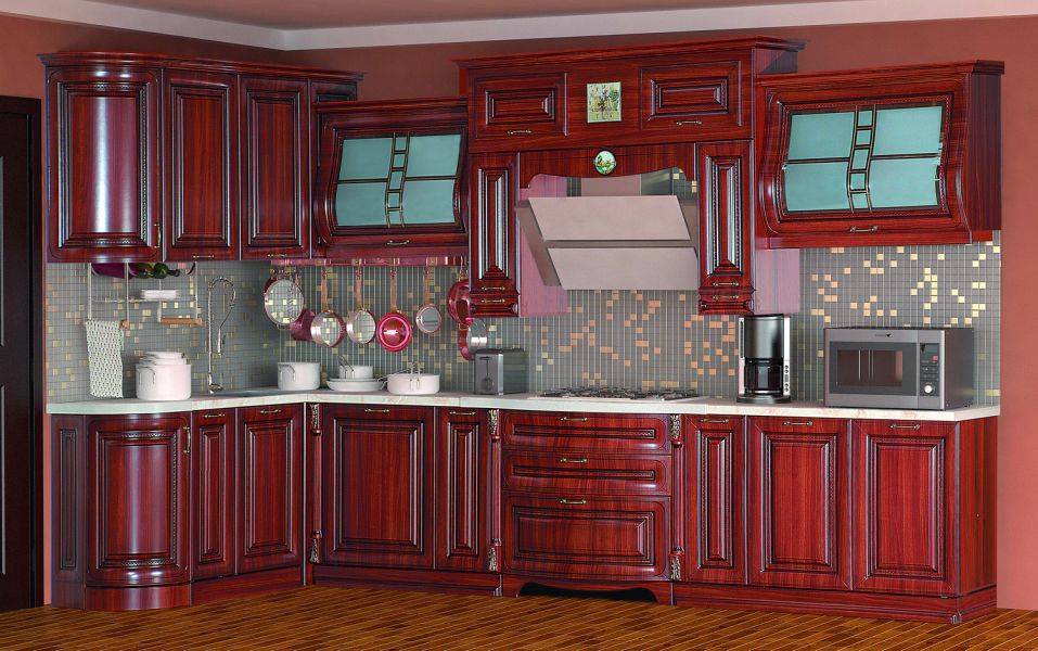 кухня сан-марино, орех 1700х3600 в Нижневартовске