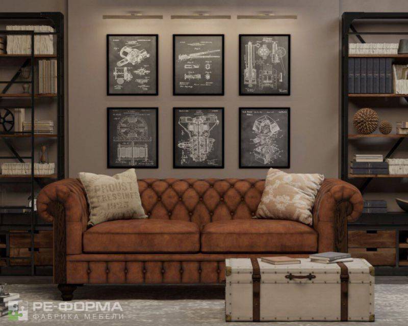 диван chesterfield 1 в Нижневартовске