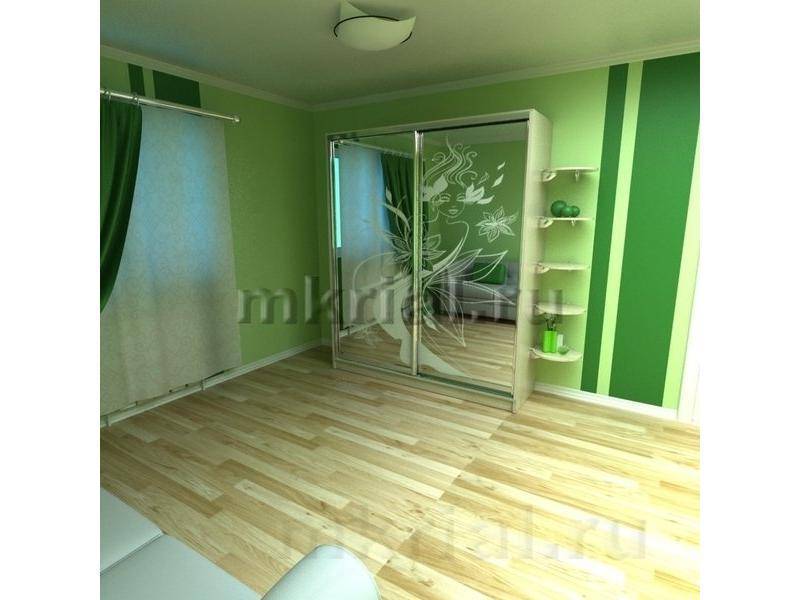 шкаф-купе с пескоструйным рисунком вариант 4 в Нижневартовске