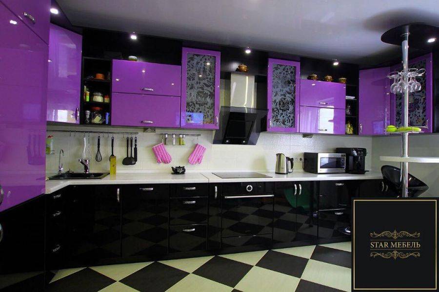 красивая угловая кухня в Нижневартовске