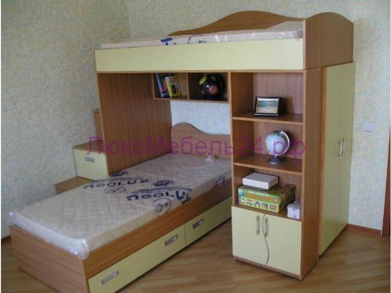 двухъярусная кровать со шкафом в Нижневартовске