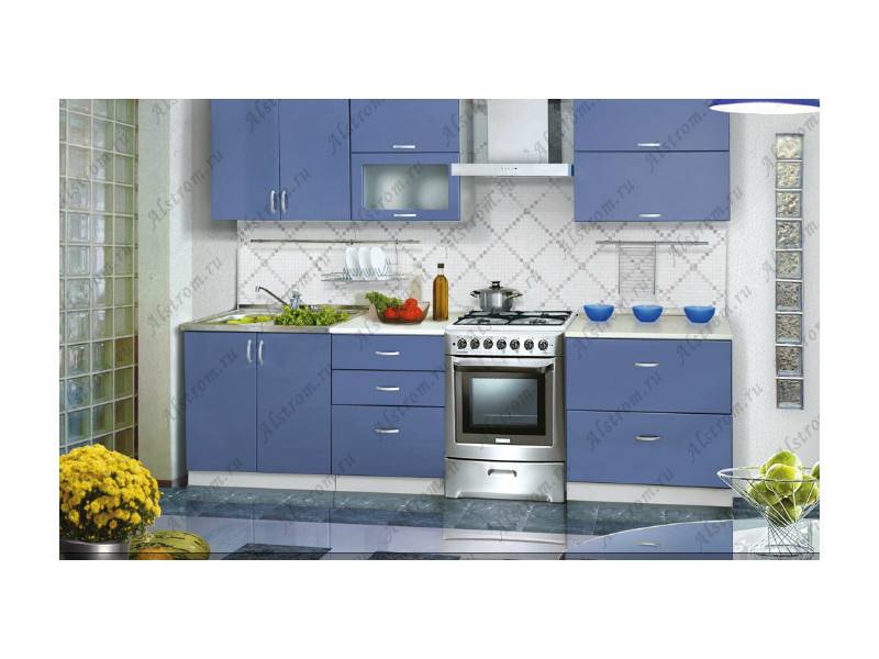 кухня прямая мдф мыло глянцевый в Нижневартовске