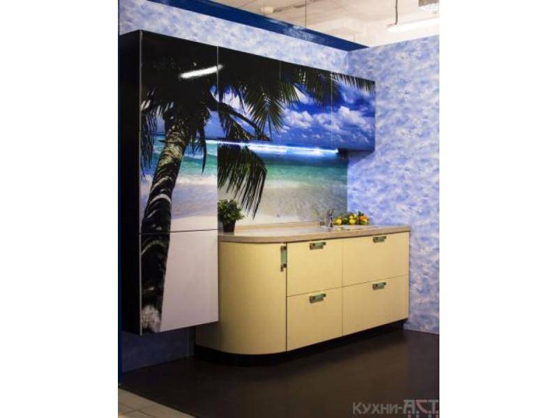 кухонный гарнитур прямой лазурный берег в Нижневартовске