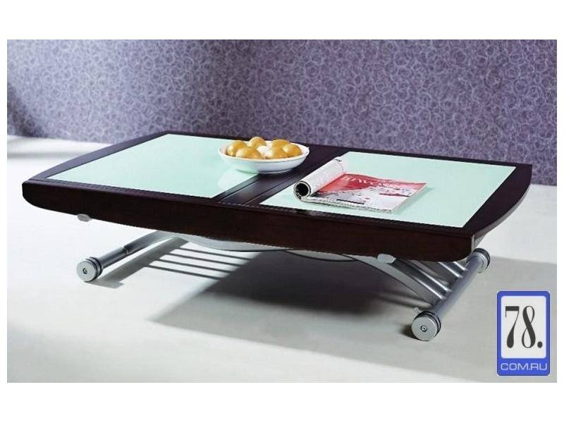 стол-трансформер b2138-2-c венге + белое стекло в Нижневартовске
