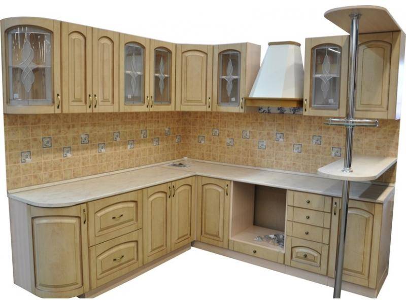 кухня угловая патина беленый дуб в Нижневартовске