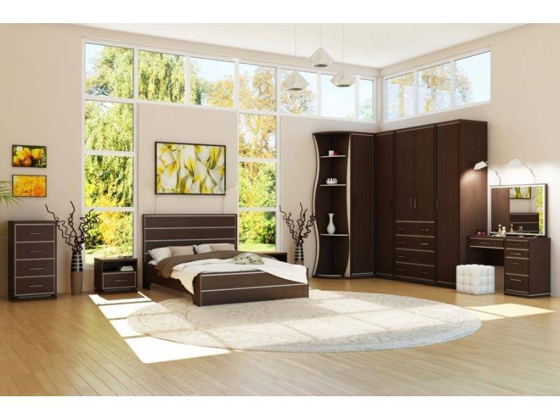 спальный гарнитур эстет темный в Нижневартовске