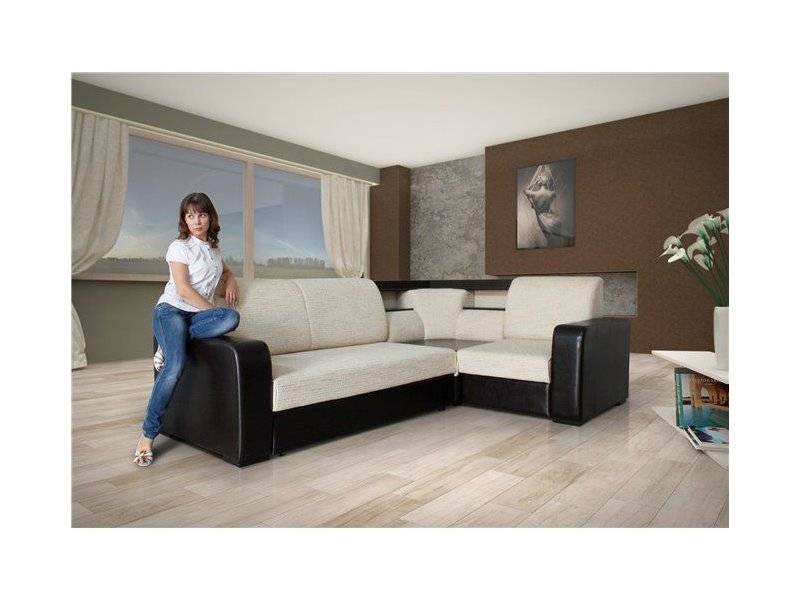 угловой диван с нишами виола 2 в Нижневартовске