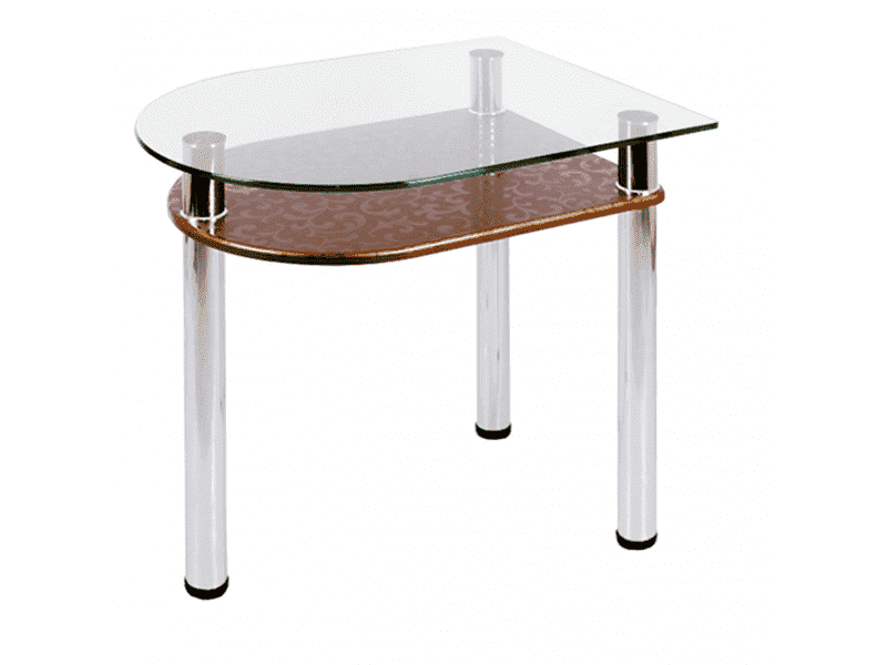 стол обеденный стеклянный с полкой 4.4 в Нижневартовске