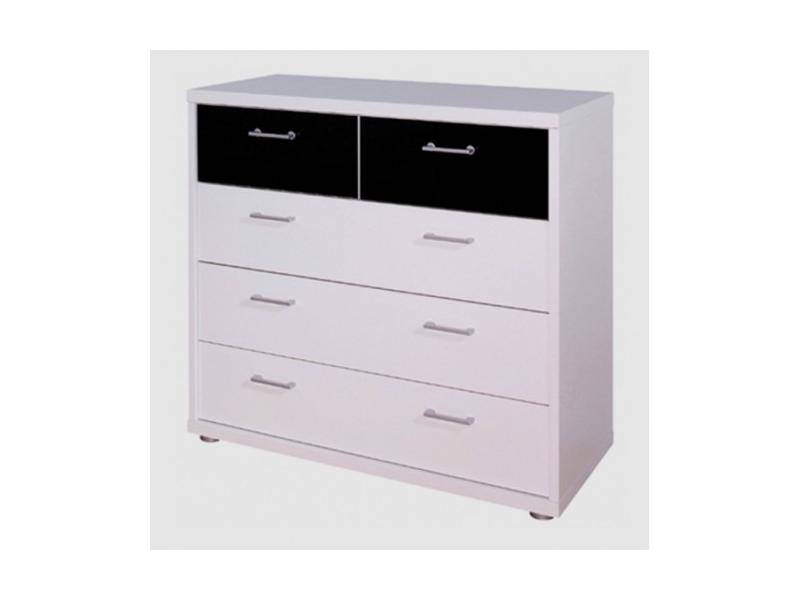 черно-белый комод в спальню №33 в Нижневартовске