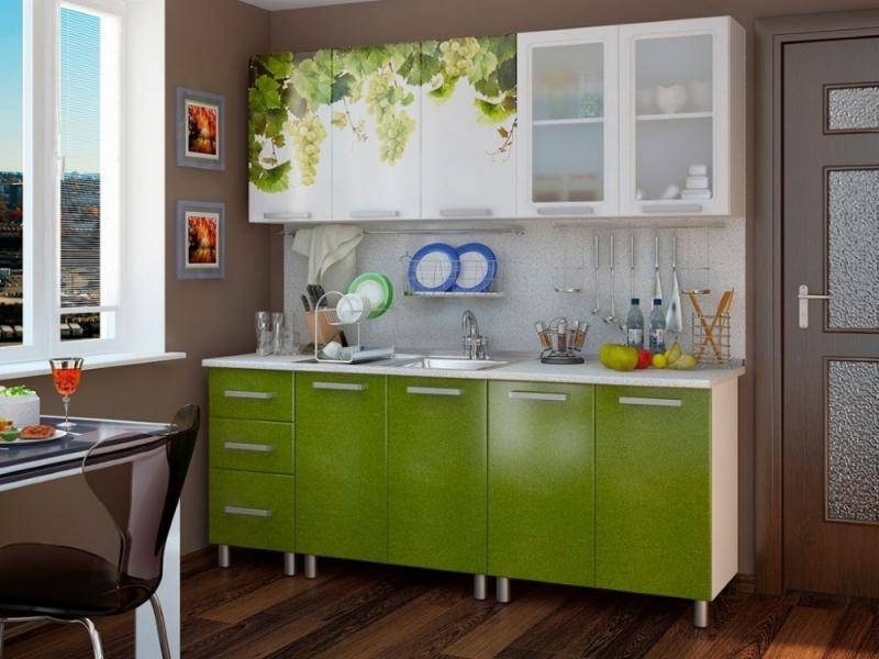 кухня с фотопечатью виноград в Нижневартовске