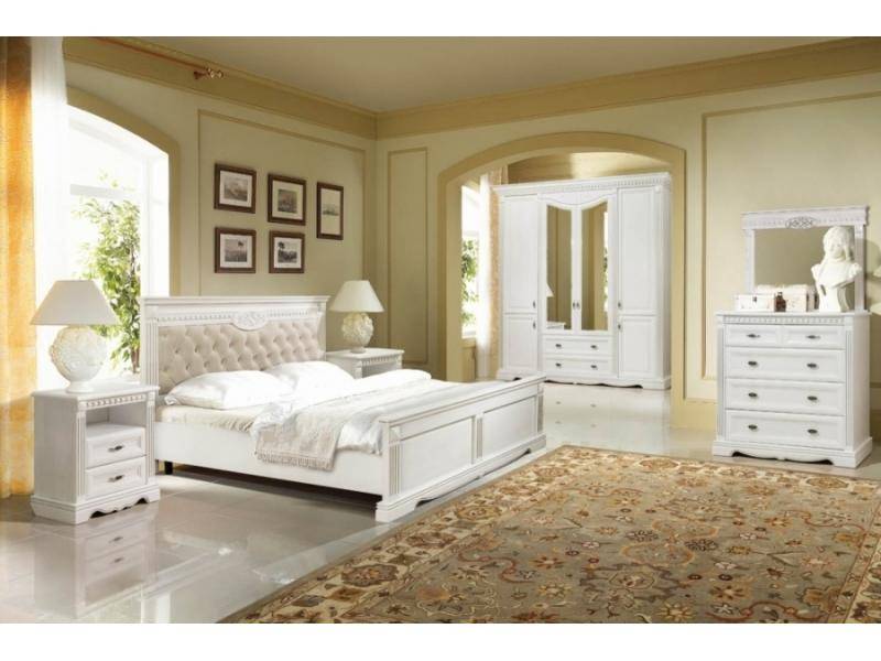 спальный гарнитур афина белая в Нижневартовске