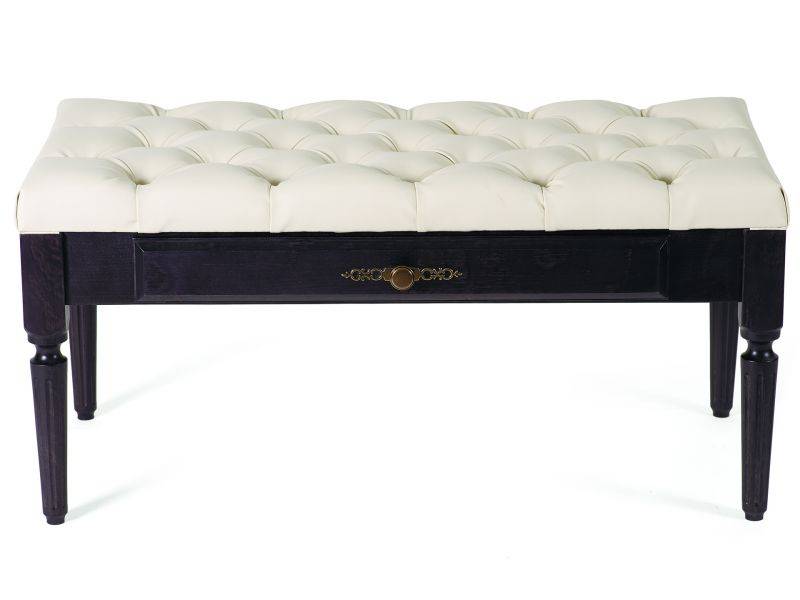 банкетка оливия эко-кожа молочный/венге в Нижневартовске