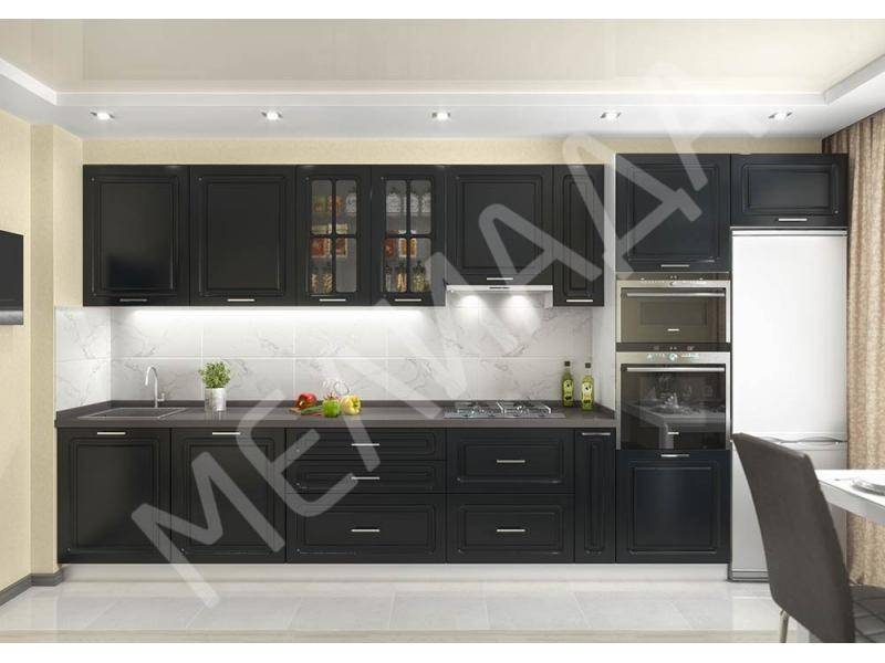 кухня черный матовый в Нижневартовске