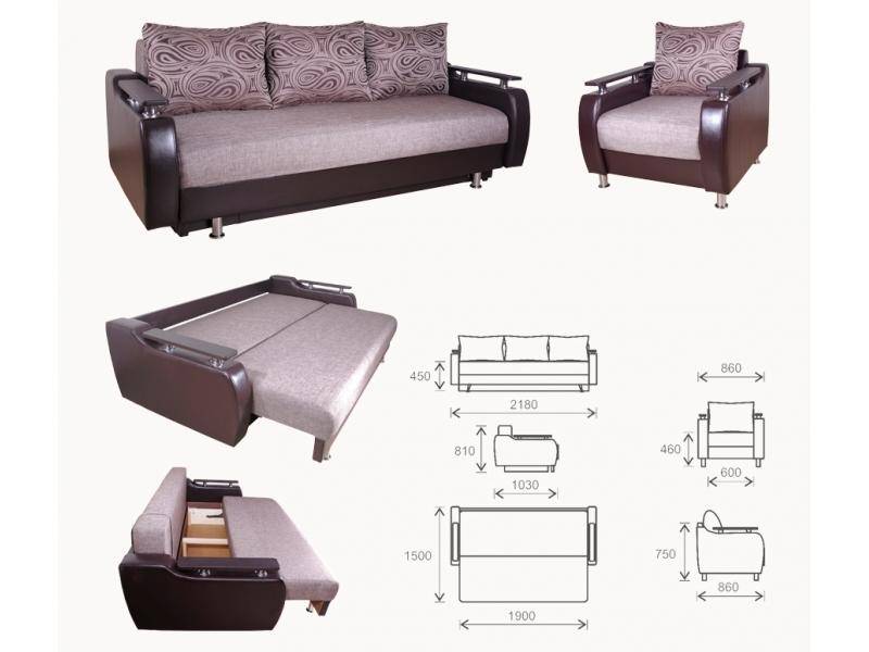 диван прямой прима мдф в Нижневартовске