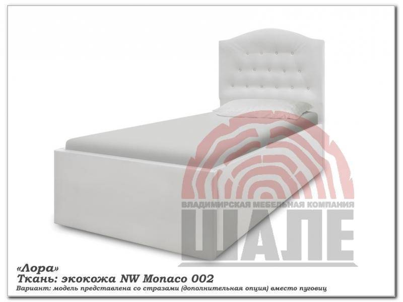 кровать односпальная лора мягкая со стразами в Нижневартовске