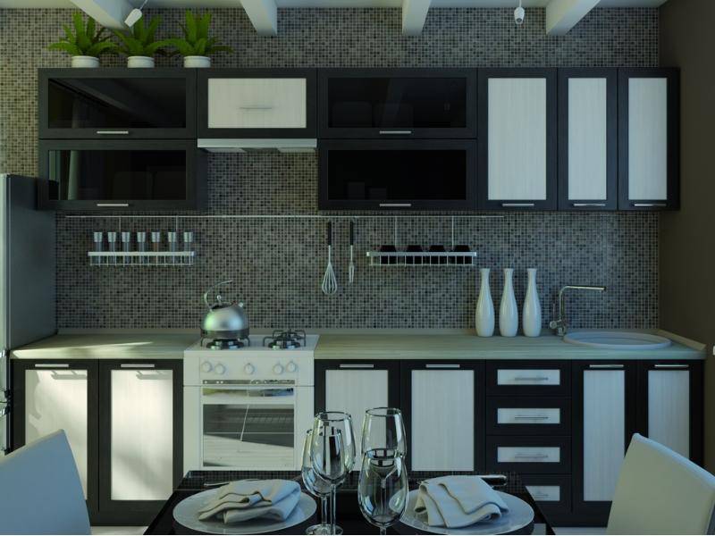 кухонный гарнитур прямой венге в Нижневартовске