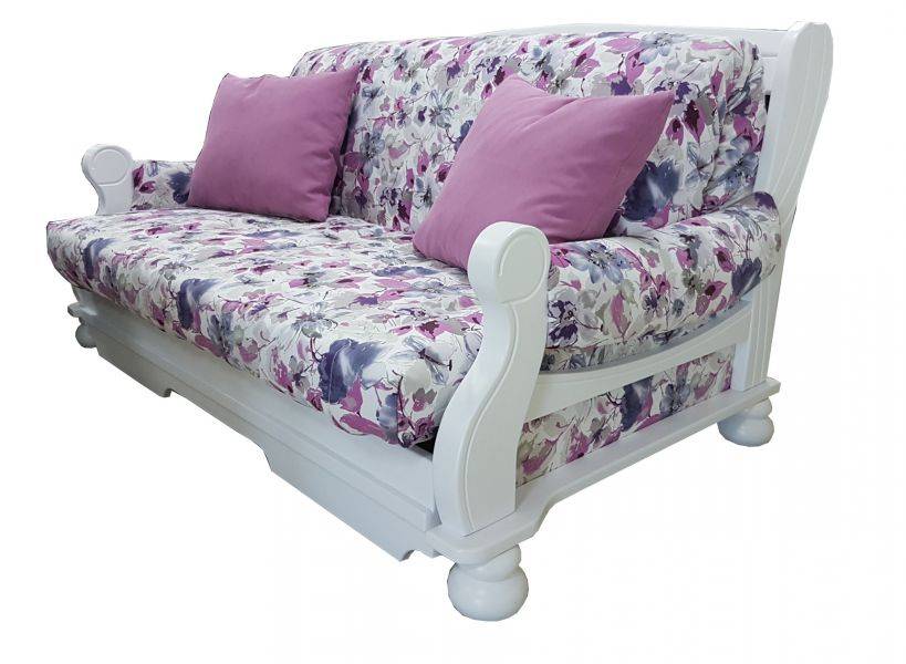 диван аккордеон на белом деревянном основании в Нижневартовске