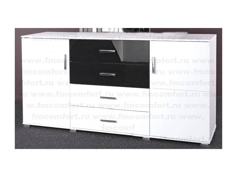черно-белый комод в гостиную элит в Нижневартовске