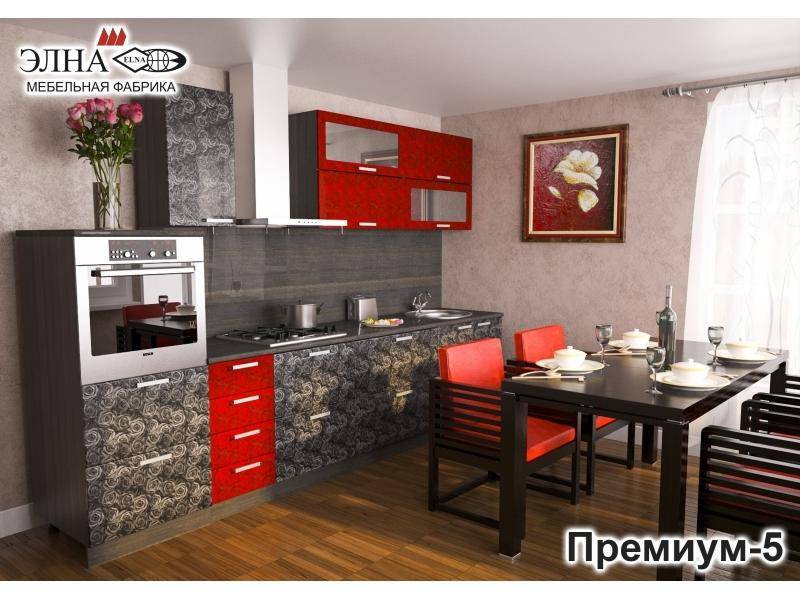 кухня прямая премиум 5 в Нижневартовске