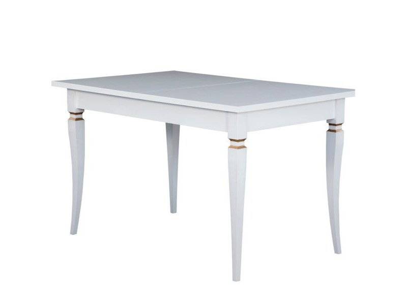 стол альберо белая эмаль с патиной золото в Нижневартовске