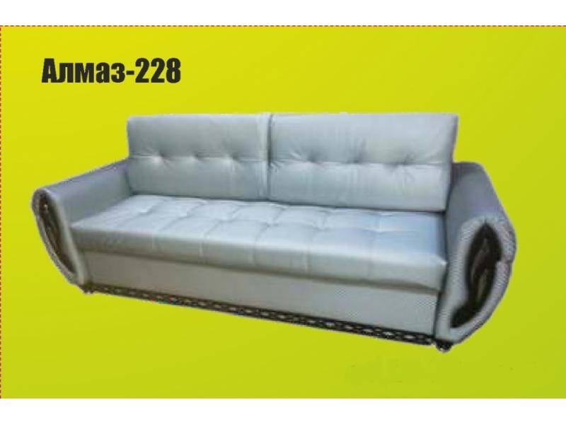 белый прямой диван алмаз 228 в Нижневартовске