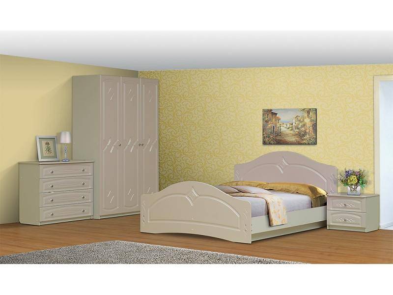 спальный гарнитур соня 6/1 фасад жемчуг в Нижневартовске