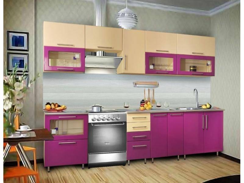 кухня прямая «глория глянец» в Нижневартовске