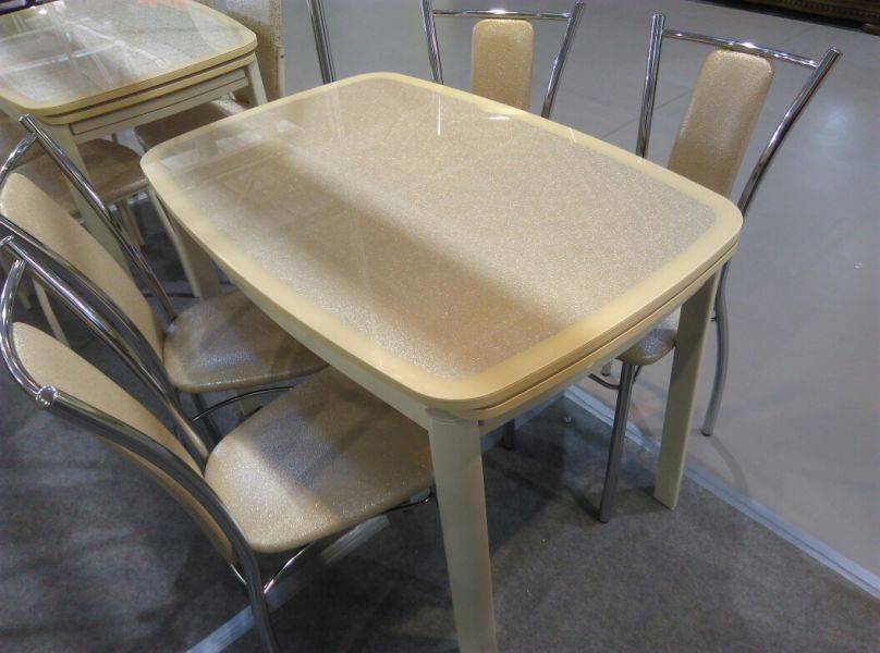 стол вельон кожа в Нижневартовске