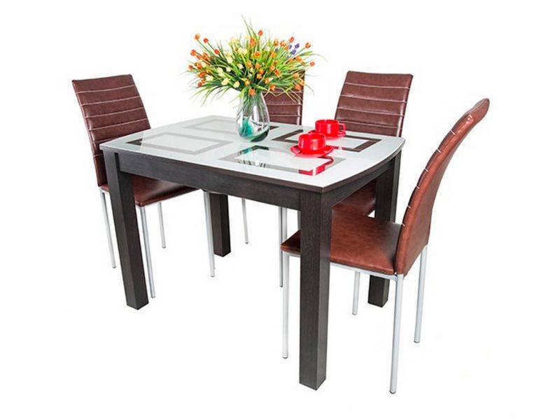 стол обеденный элизабет с пескоструйным рисунком в Нижневартовске