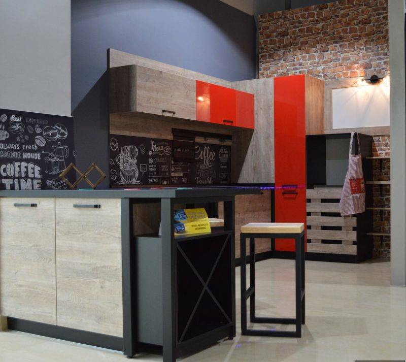 стильная кухня лофт 2 в Нижневартовске