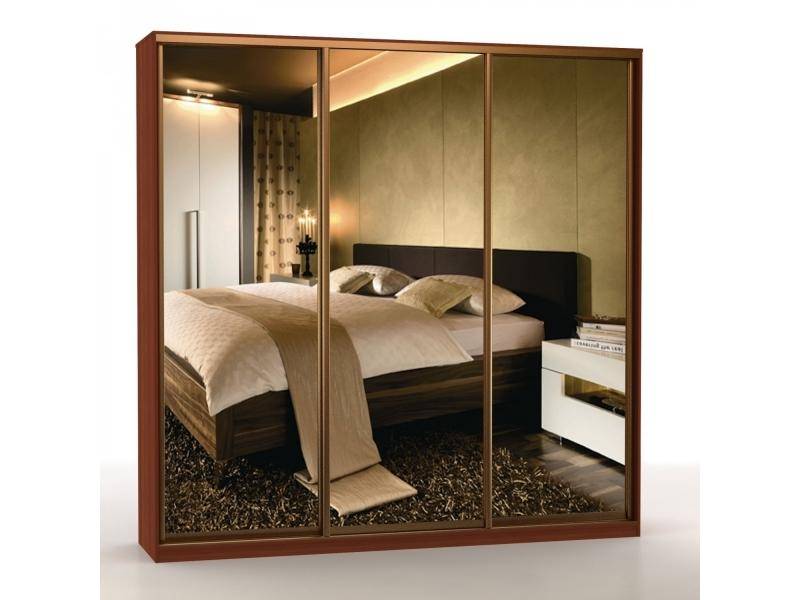 прямой шкаф-купе с 3 зеркалами шк-3 20 24 45 02 02 02 в Нижневартовске