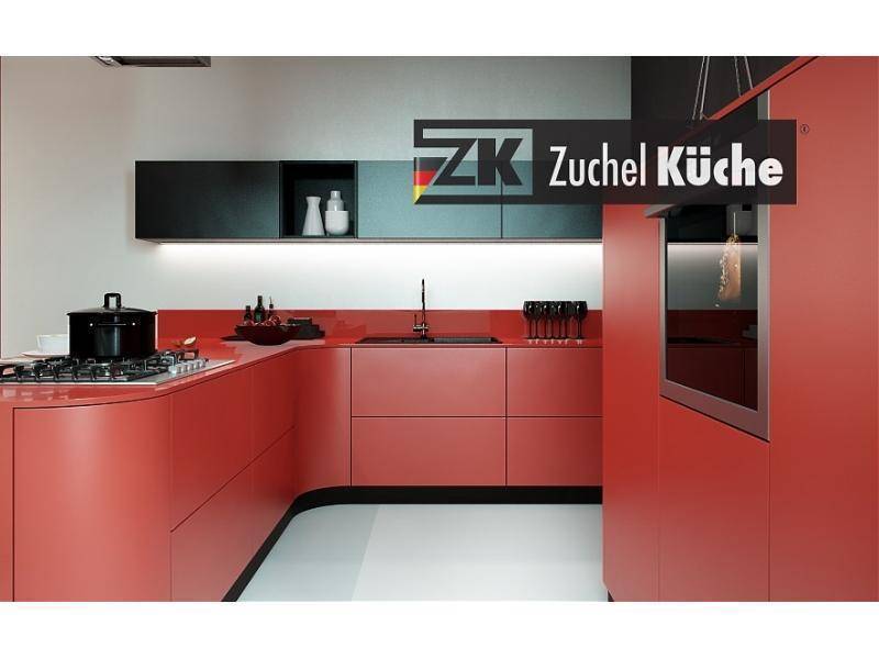 кухонный гарнитур угловой бонн кармин в Нижневартовске