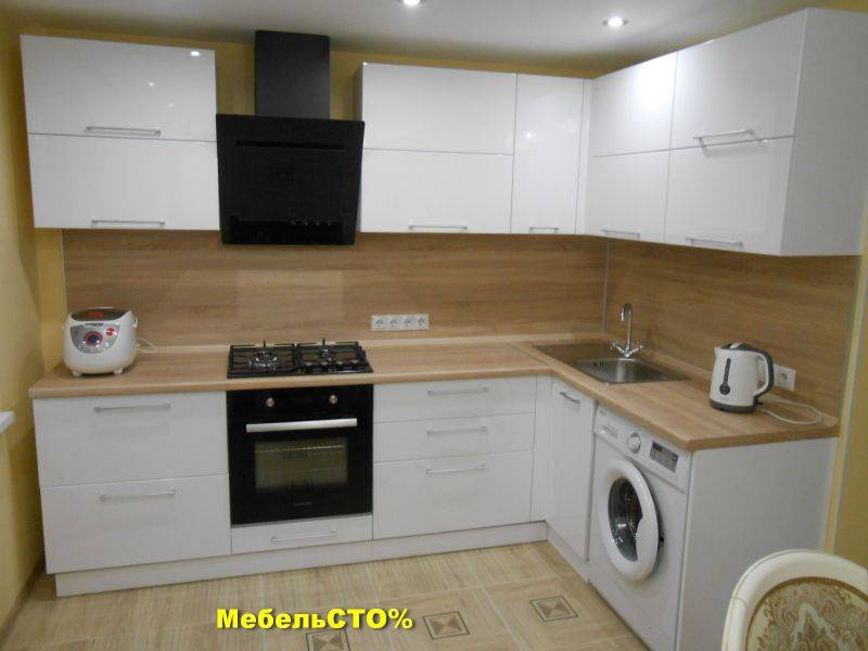 кухонный гарнитур белый глянец в Нижневартовске