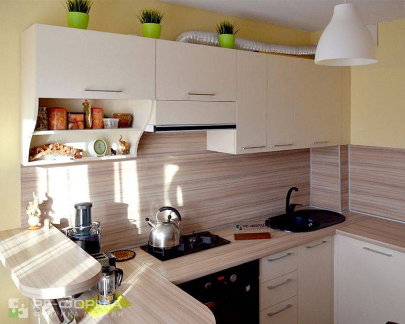 бежевая кухня 036 в Нижневартовске