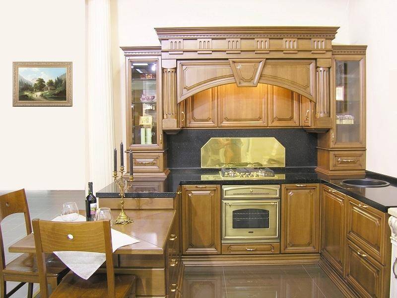 кухонный гарнитур бук цвет старый орех-патина черная 2 в Нижневартовске