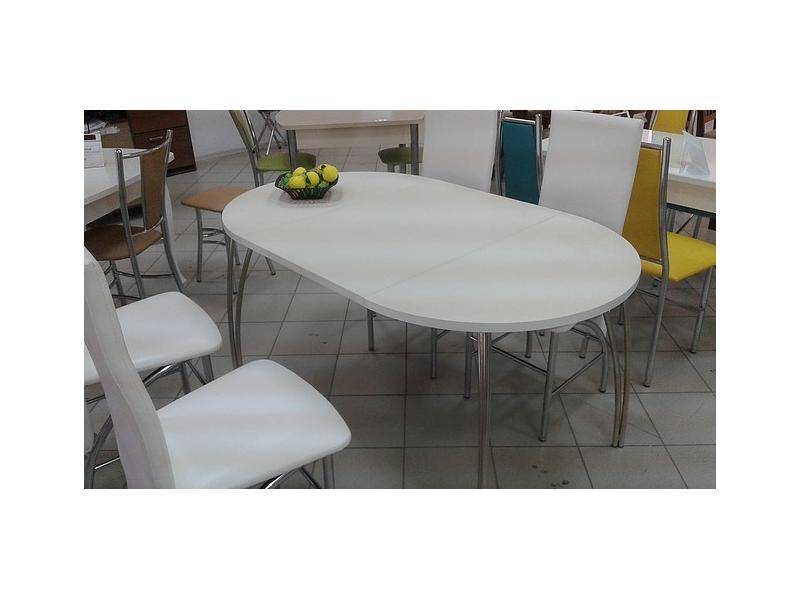 стол обеденный круглый раздвижной со 10 пластик в Нижневартовске
