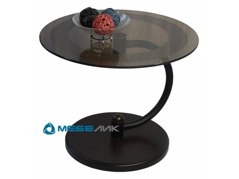 стол журнальный дуэт 13н черный/венге/тонированное в Нижневартовске