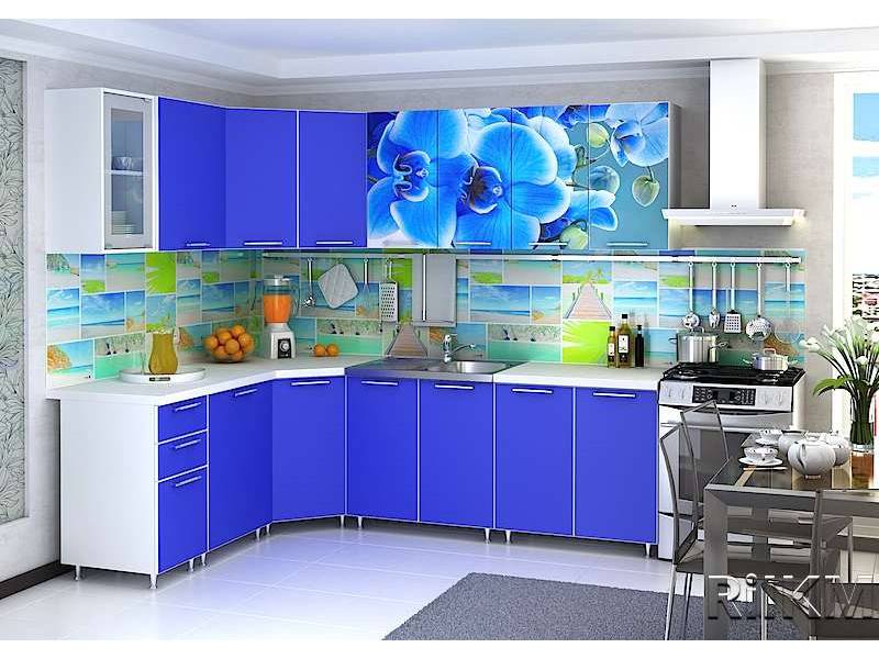 кухонный гарнитур угловой фотофасад в Нижневартовске