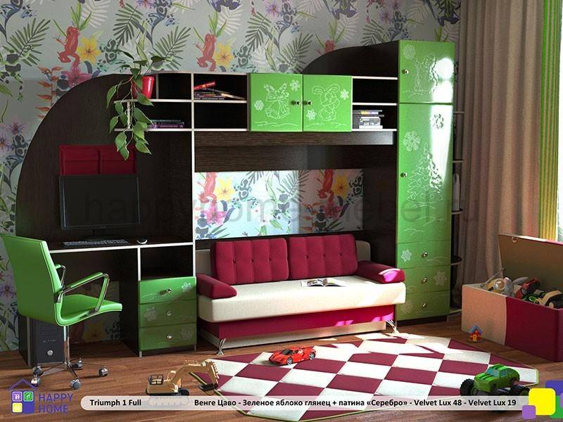 детская стенка триумф 1 полная комплектация в Нижневартовске