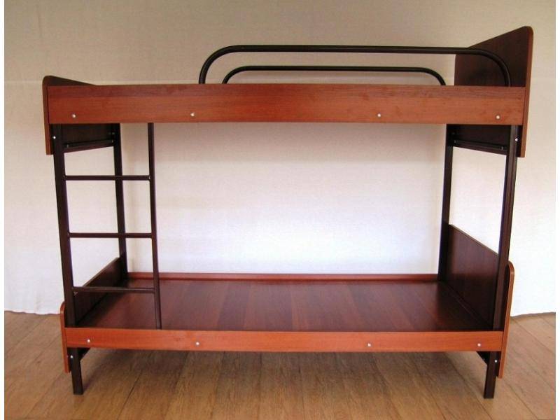 кровать 2-х ярусная металл. плюс лдсп в Нижневартовске