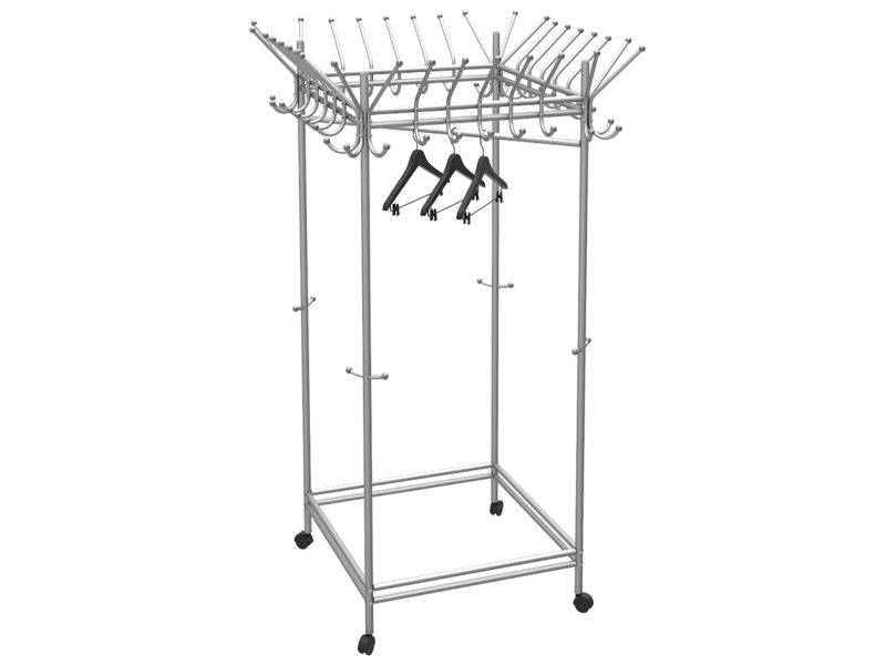 вешалка гардеробная на колесах пико 23 металлик в Нижневартовске